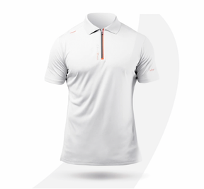 Zhik Mens UVActive Zip Sports Polo - White
