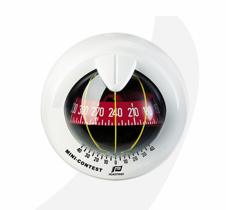 Plastimo Mini-Contest Compass Black Bezel - Red Card