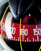 Plastimo Mini-Contest Compass Black Bezel - Red Card