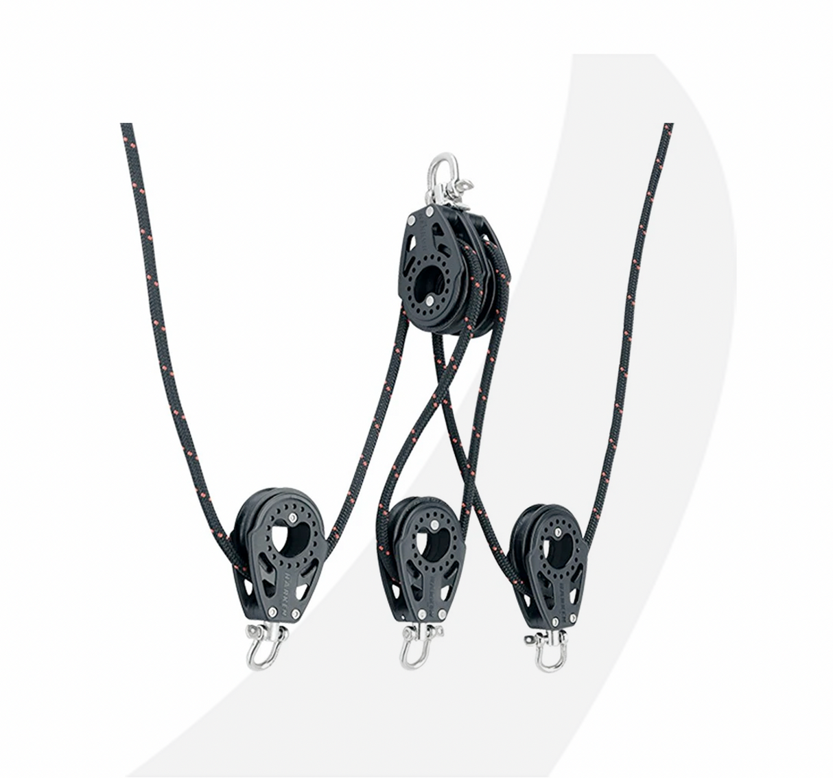 Harken 4:1 Double-Ended 57mm Carbo Purchase System