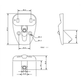 Allen Brothers Small Cleat Through Deck Lead
