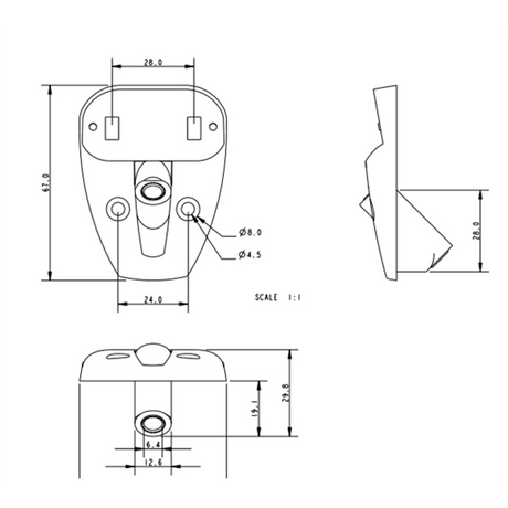 Allen Brothers Small Cleat Through Deck Lead