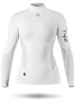 Zhik Women's Spandex Top Long Sleeve Colors. Clearance sizes: Hivis (S), White (M, L), Ash (L)
