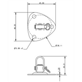 Allen Brothers Stainless Steel Swivel Base C/W Shackle