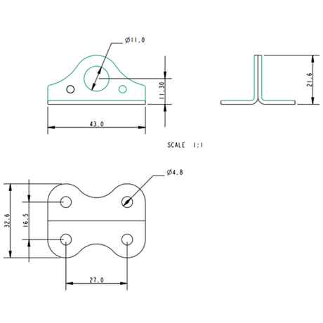 Allen Brothers 9MM Stainless Steel Anchor Plate