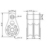 Allen Brothers 16MM Plain Block Double Fixed