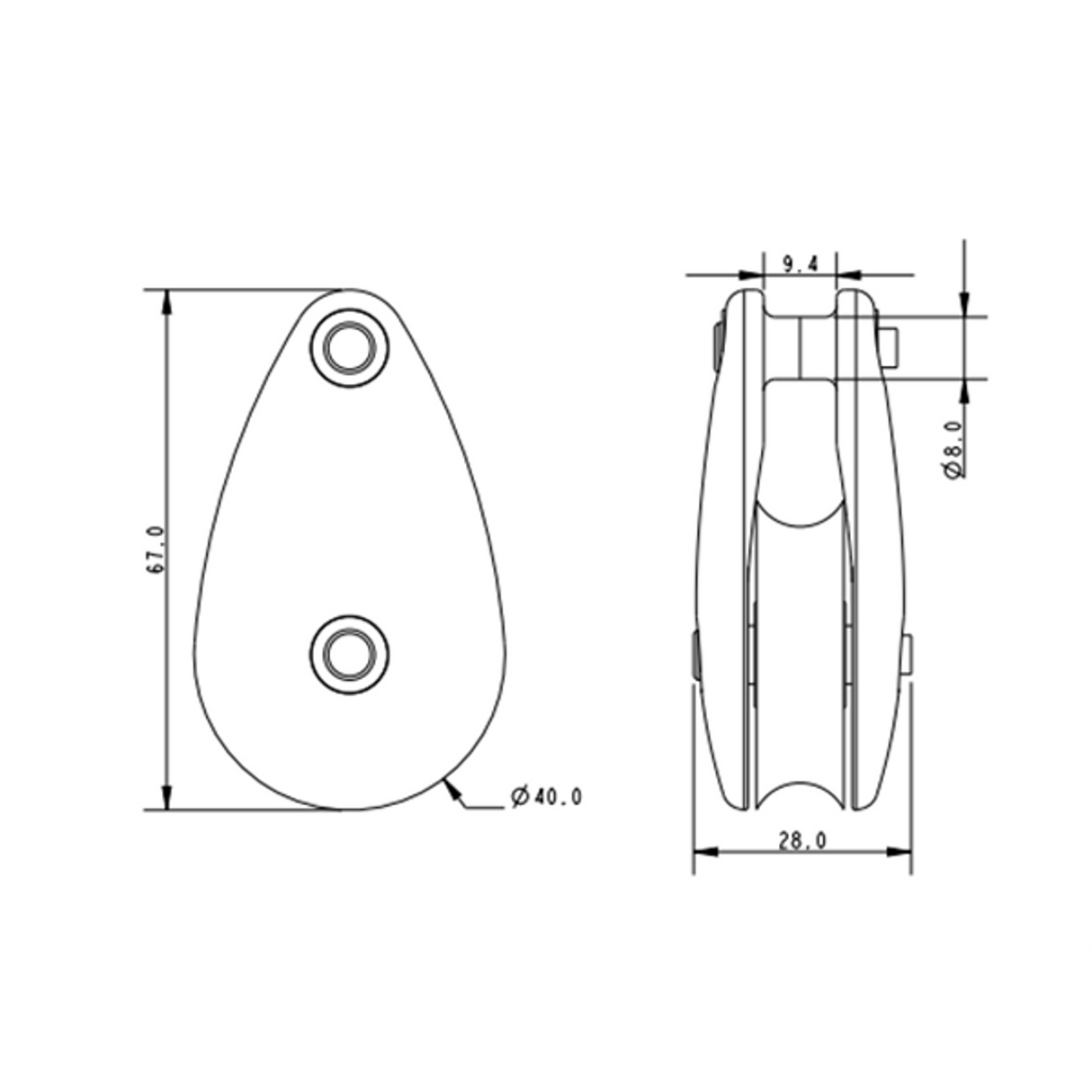 Allen Brothers 38MM Sheet Block Single