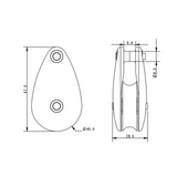 Allen Brothers 38MM Sheet Block Single