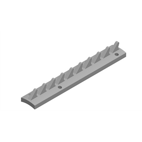 Allen Brothers 126MM Toothed Hook Rack