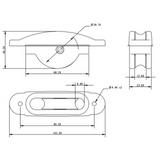 Allen Brothers 38mm X 12mm Nylon Sheave Box