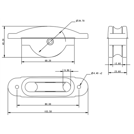 Allen Brothers 38mm X 12mm Nylon Sheave Box