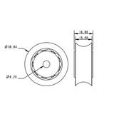 Allen Brothers 40MM X 14MM Acetal Ball Bearing Sheave