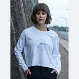 Zhik Womens Compass Print Long Sleeve Cotton Tee