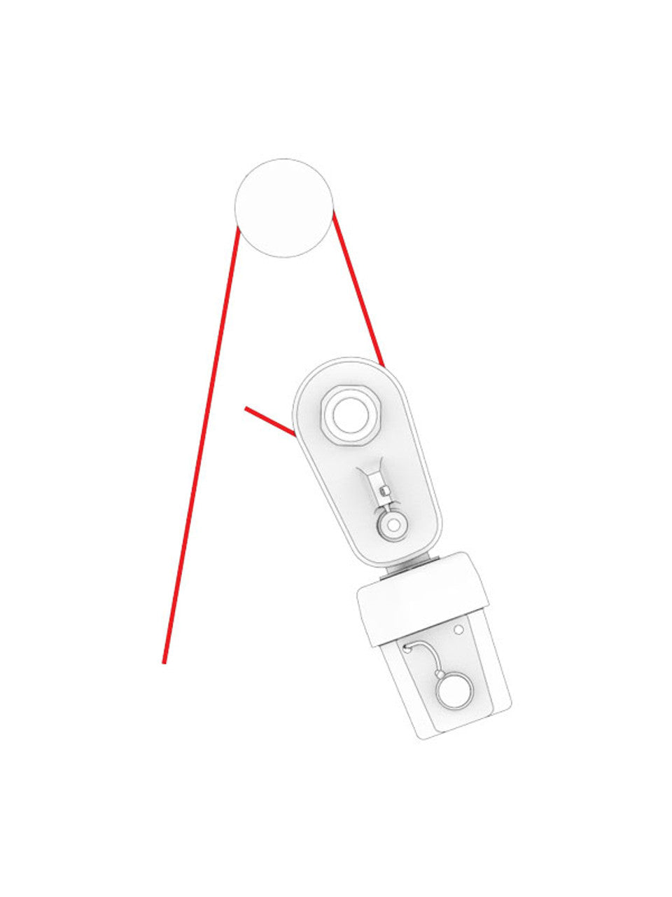 UBI High Load Block, 2:1 System For FR150 Furler