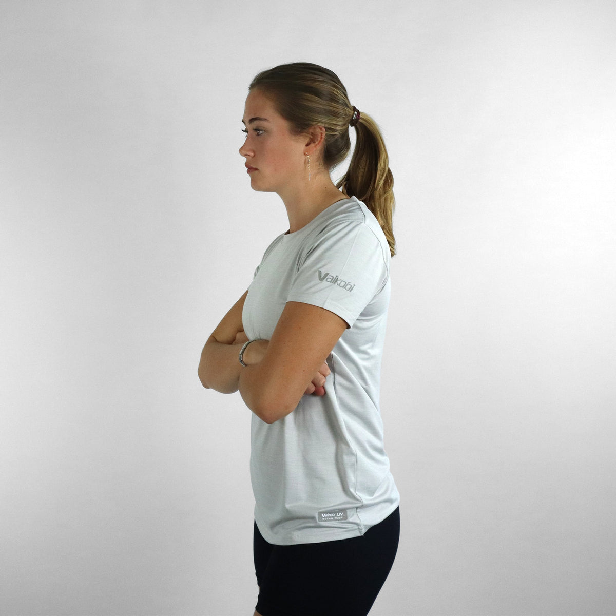 Vaikobi Women's UV Ocean Tech Short Sleeve Tee - Silver
