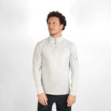 Vaikobi UV Ocean Tech Long Sleeve Zip Top - Silver