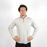 Vaikobi UV Ocean Tech Long Sleeve Zip Top - Silver