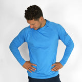 Vaikobi UV Ocean Tech Long Sleeve Hooded Top - Cyan