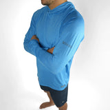 Vaikobi UV Ocean Tech Long Sleeve Hooded Top - Cyan