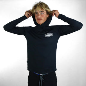 Vaikobi Newcastle Surfest UV Ocean Tech Hooded Top - Charcoal