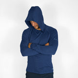 Vaikobi UV Ocean Tech Long Sleeve Hooded Top - Navy