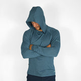 Vaikobi UV Ocean Tech Long Sleeve Hooded Top - Ocean Blue