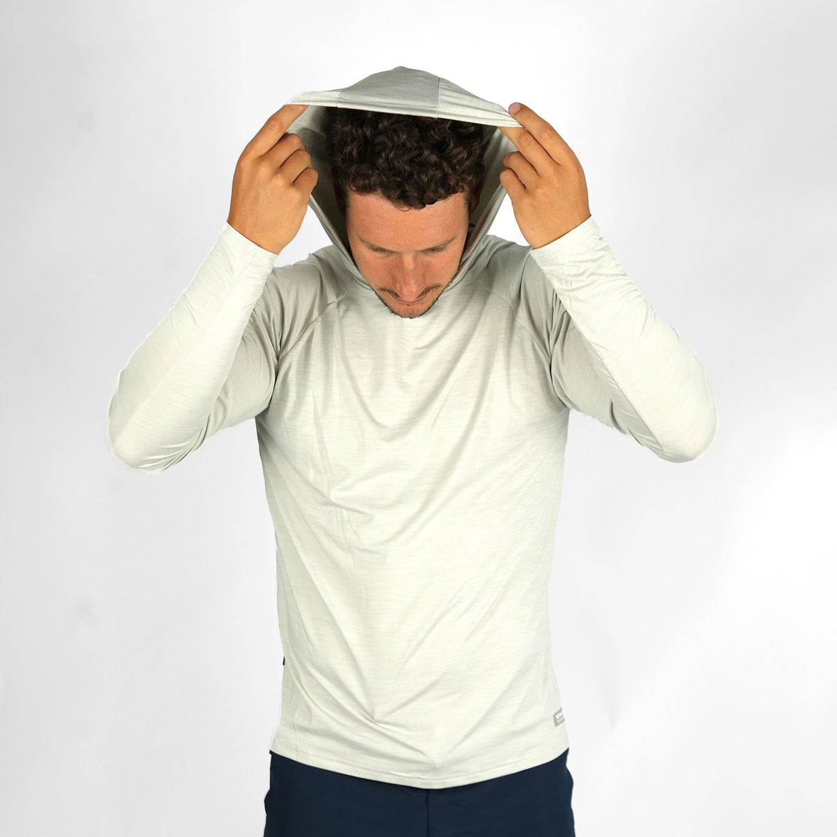 Vaikobi UV Ocean Tech Long Sleeve Hooded Top - Silver