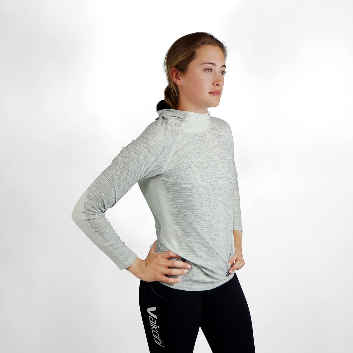Vaikobi Hooded UV Long Sleeve Rash Top - Silver