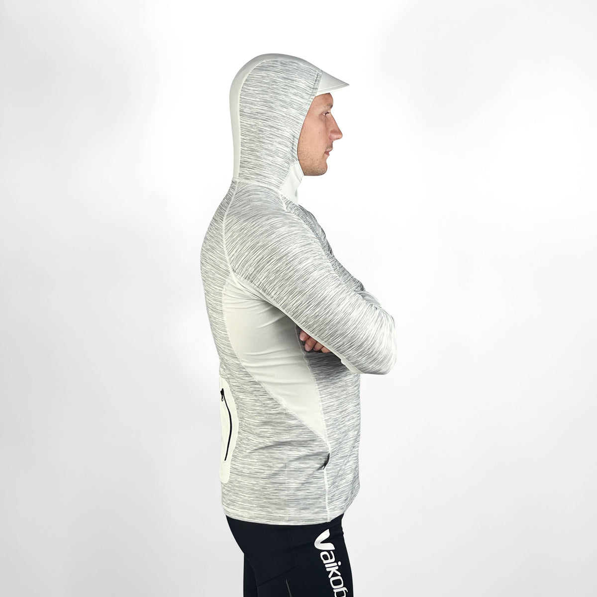 Vaikobi Hooded UV Long Sleeve Rash Top - Silver