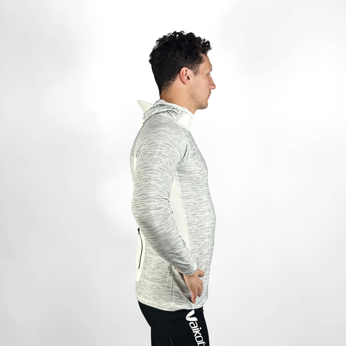 Vaikobi Hooded UV Long Sleeve Rash Top - Silver