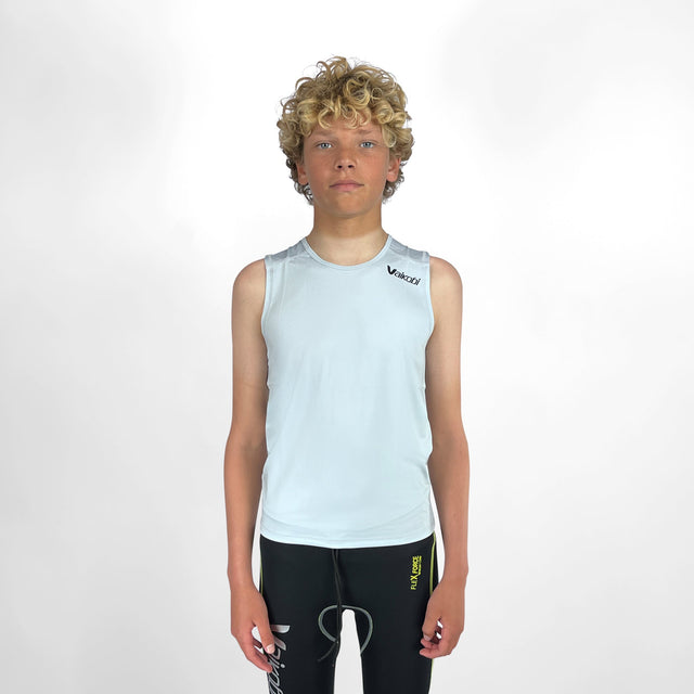 Vaikobi Youth UV Spandex Race Vest - Silver - Silver