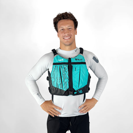 Vaikobi V4 PFD - Tai Paddles Pūhoro Design - Teal/Black