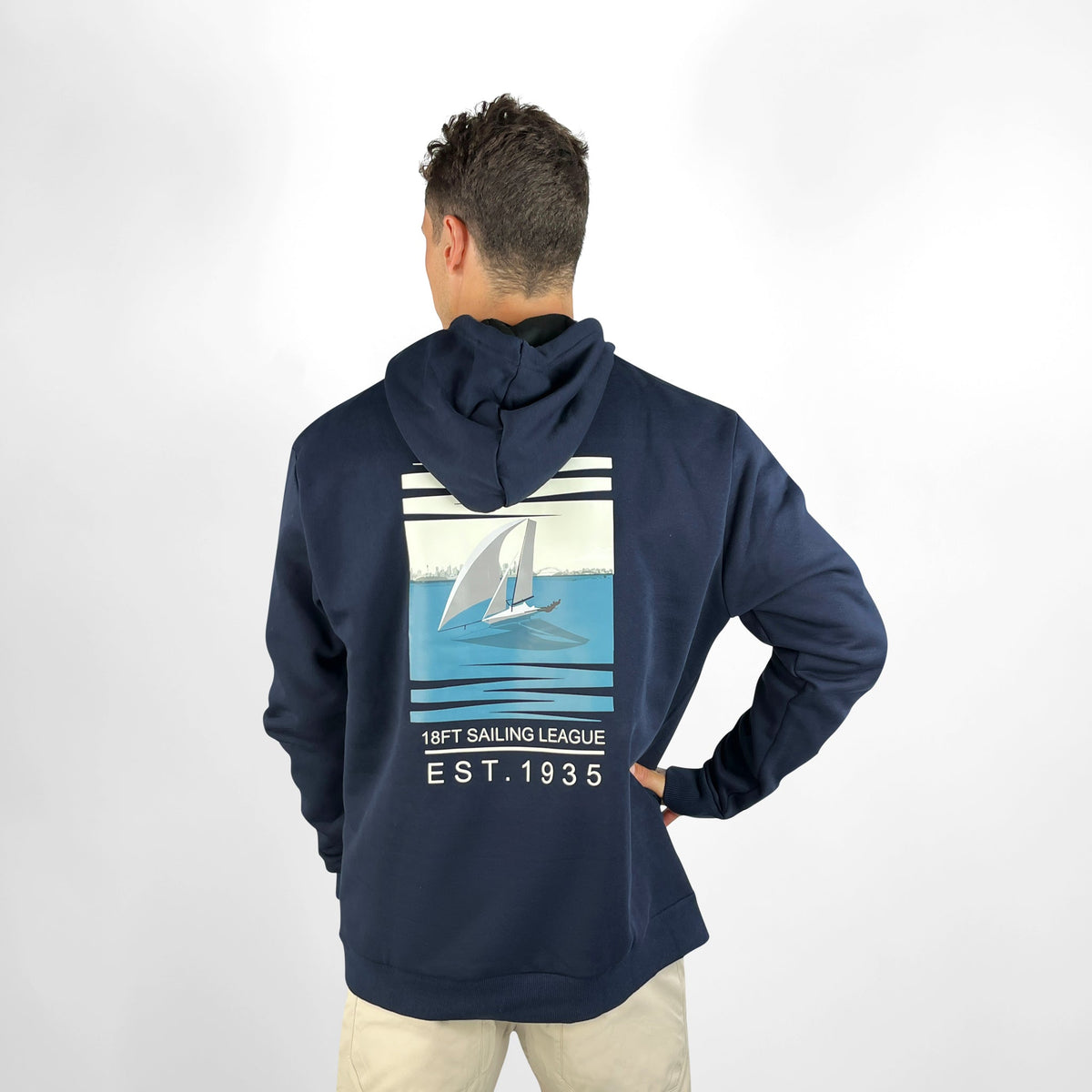 Vaikobi 18 Footers Torquay Hoodie - Navy