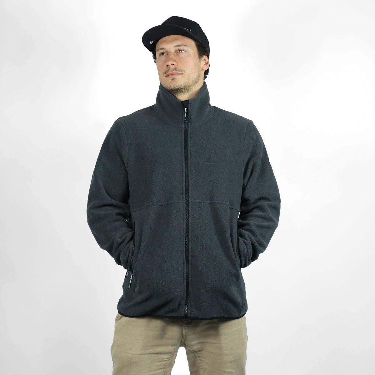 Vaikobi Microfleece Crew Jacket - Charcoal