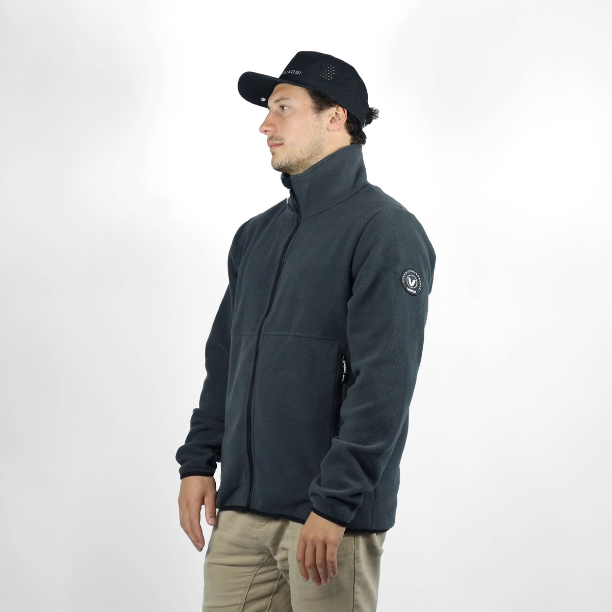 Vaikobi Microfleece Crew Jacket - Charcoal