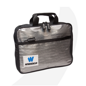 WinDesign Briefcase, blue with kevlar sailcloth