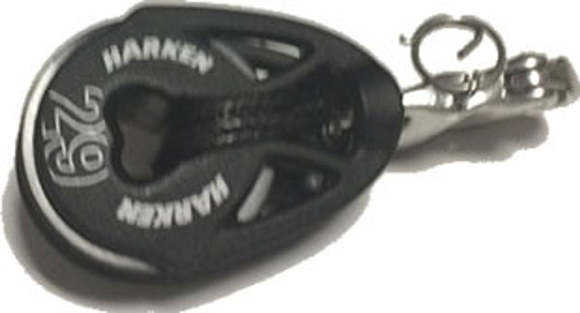 VX One Quick release Jib Clew Block for 2:1 with Tylaska TY4002 Plunger Shackle (1,000 lbs SWL)