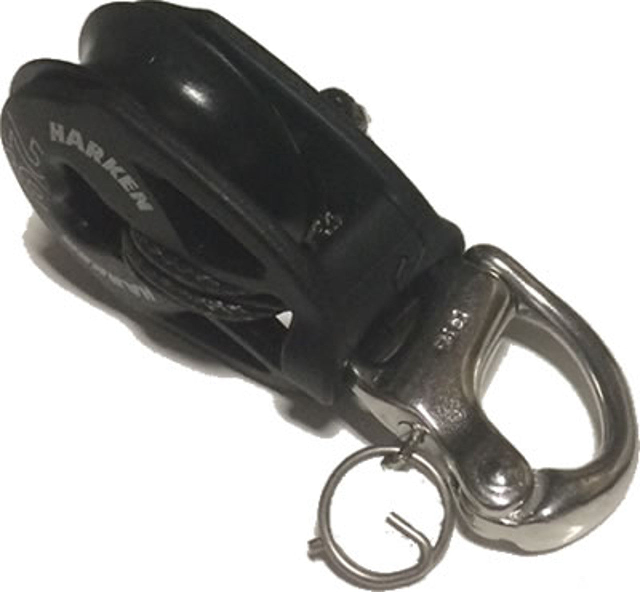 VX One Quick release Jib Clew Block for 2:1 with Tylaska TY4002 Plunger Shackle (1,000 lbs SWL)