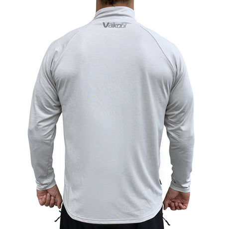 Vaikobi Uv Long Sleeve Zip Tech Top - Charcoal