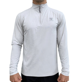 Vaikobi Uv Long Sleeve Zip Tech Top - Charcoal