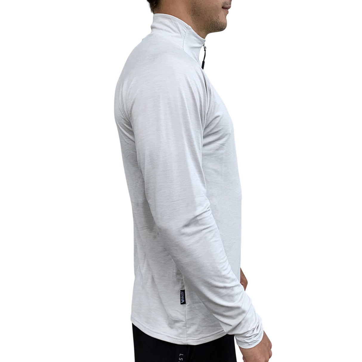 Vaikobi Uv Long Sleeve Zip Tech Top - Charcoal
