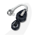 Harken 40-29mm Optimist mainsheet link block, with shackle
