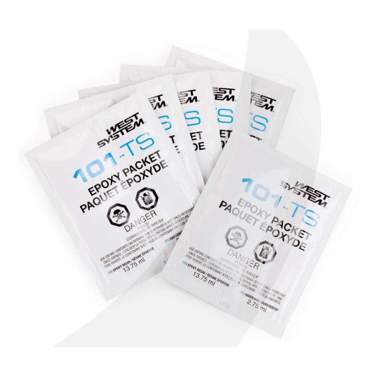 West System Resin & Hardener Packets six, .56 fl oz