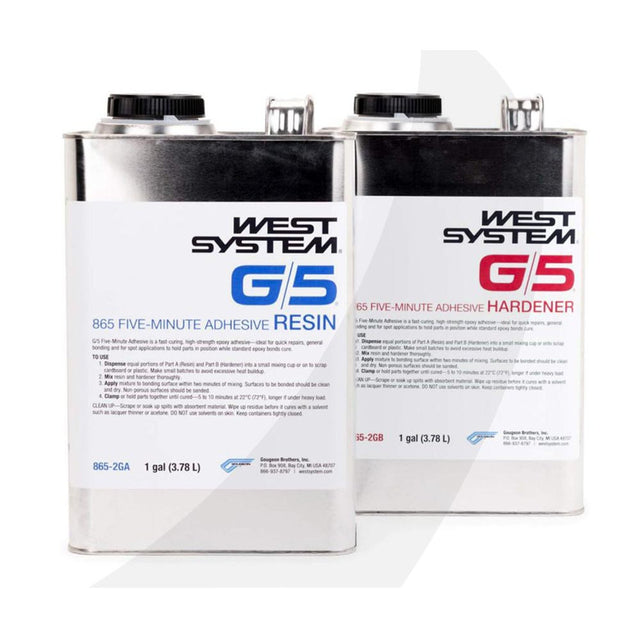 West System G/5 Five-Minute Adhesive, 2-part two, 1 gal