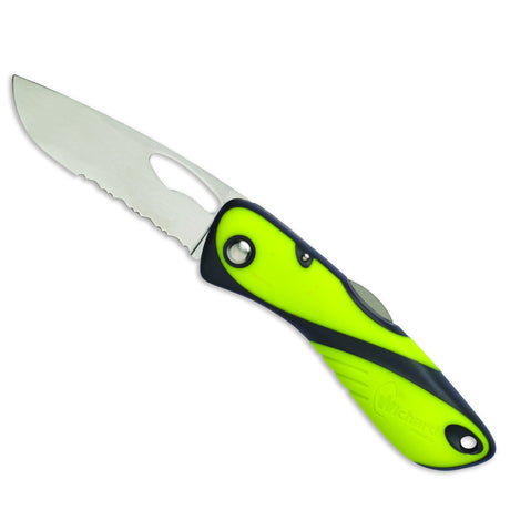 Wichard Offshore Serrated Knife Fluo