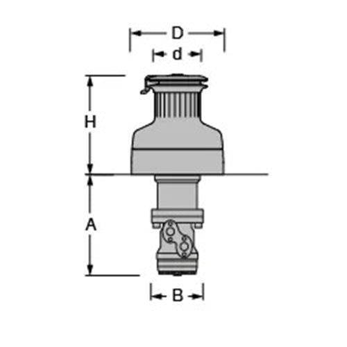 Antal Winch ST 62XT Hydraulic 2 Speed, Chrome