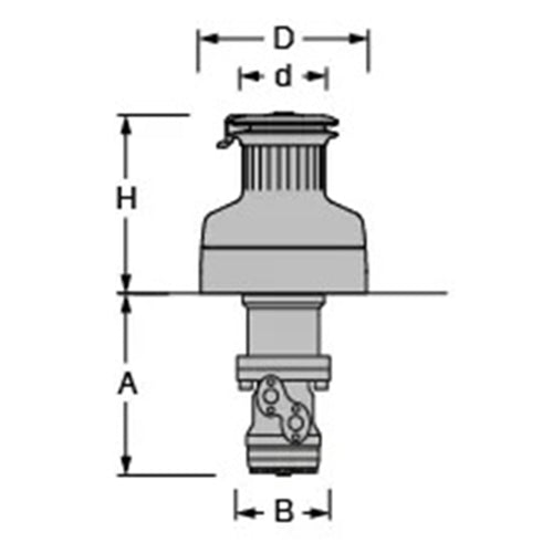 Antal Winch XT66 - Power 65, 7:1 - 2 Speeds- Alu + Hydra
