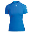 Zhik Women's Spandex Top Short Sleeve Cyan