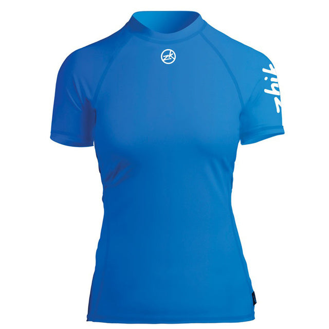Zhik Women's Spandex Top Short Sleeve Cyan