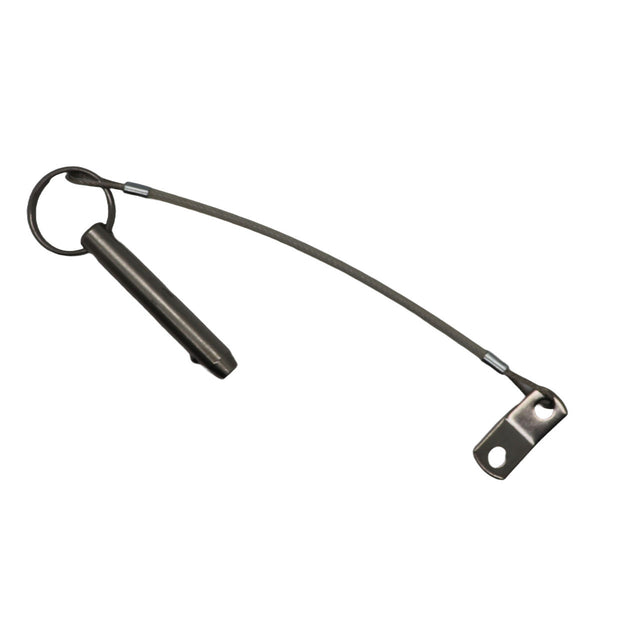 Pin, fast w/Lanyard, 3/8"